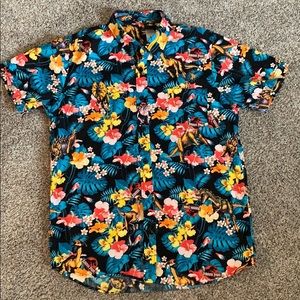 Jurassic Park Hawaiian button up shirt